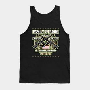 Military Veteran Family Strong Tank Top